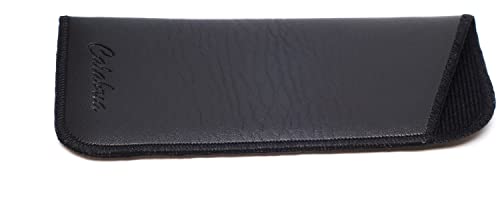 Image of Calabria Mens Slim Half-Clip Case in Black or Brown (Black (No-Clip))