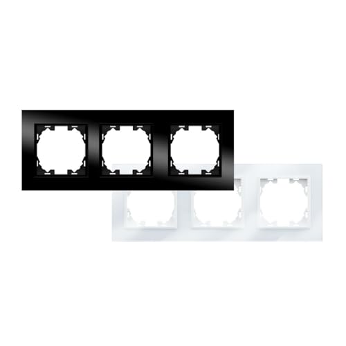 Tapa ciega - módulo negro para cerramiento de puntos eléctricos, material duradero, fácil instalación, diseño moderno y discreto.