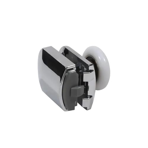 Rodamientos silenciosos para mampara con polea de rueda plateada 4