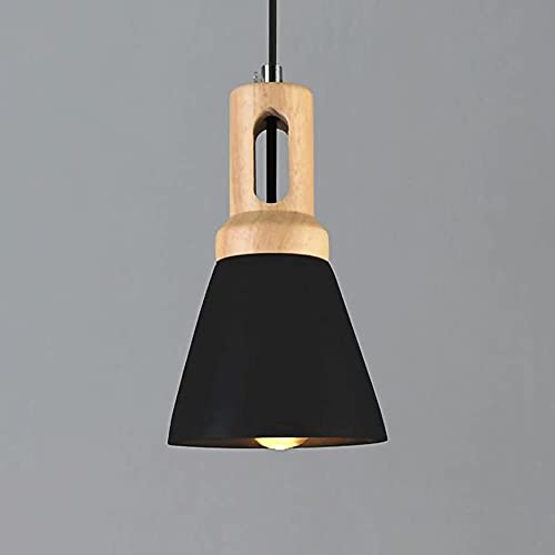 Industrial Concrete Pendant Lamp for Kitchen Island, Nordic Solid Wood