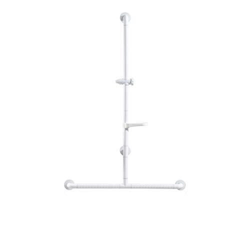 YXWfsa Barandillas Reposabrazos Cabina de Ducha Barra de elevación Seguridad Antideslizante Ancianos de Tipo T Soporte eléctrico reposabrazos manijas (Color : Blanco)