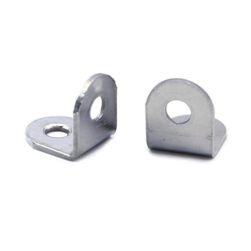Durlo Winkelverbinder aus Edelstahl, 20 x 20 mm, 90-Grad-L-Klammern mit 80 Schrauben, für Möbel, Regale, Stühle, 40 Stück