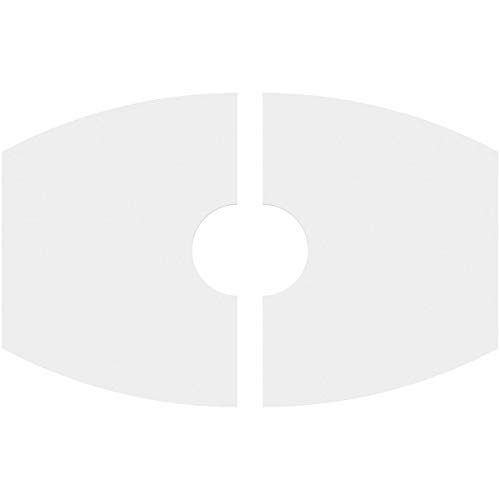 Image of Ekena Millwork CMP36X24KY2-07000 Kailey Architectural Grade PVC Contemporary, Two Piece Urethane Ceiling Medallions 36 inchW x 24 inchH x 7 inchID x 19 1 /2 inchC x 1 inchP