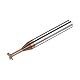 sourcing map T Schlitz Schaftfräser Fräser 6mm Schnitt 1mm Tiefe 6mm Schaft Solid Hartmetall Titan Beschichtet 4 Flöten für Edelstahl Legierung