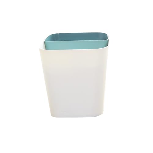 Caneca de basura cuadrada de plástico para clasificación de residuos