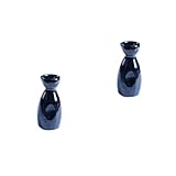 OUNONA 2 Stück Japanischer Keramik Sake Pot Vielseitige für Sake Wein Wasser für Partys Büro Freizeit Geschmackvolles Design Sicher im Gebrauch