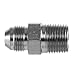 TITAN FITTINGS | SS-2404-12-20 | 3/4" 37? JIC (1 1/16"-12 thread) x 1 1/4" Male Pipe - Stainless Steel