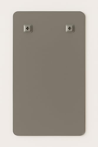 Image of Frameless Rectangular Wall Mirror 12x18 - Perfect for Contemporary Bathrooms or Minimalist Interiors - Clear Reflection, Easy to Hang, and Lightweight for Versatile Use