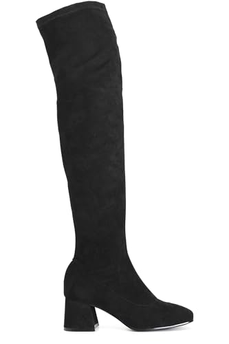 Botte extensible au-dessus du genou femme au galbe parfait