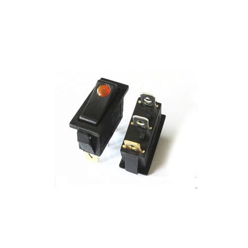 Interruptor KCD3 3 pines 2 engranajes botón de luz amarillo para accesorios 2