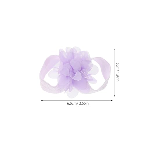 4 Pairs Baby Foot Band Chiffon Foot Band Flower Barefoot Sandals Infant Photography Foot Bands Baby Girl Foot Flower Baby Feet Sandals for Kids Toddler2