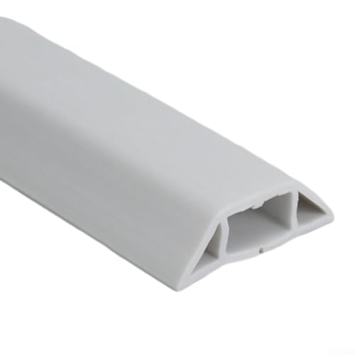 Cubierta protectora para cables de suelo para mantener los cables organizados en gimnasios y pasillos (blanco)