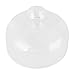 YARNOW Szklane ciasto kopuła okrągła przezroczysta osłona na ciasto przezroczysta Cloche kopuła szklana forma do ciasta pokrywki talerz na żywność pokrywa osłona pokrywy do ciast deserów wyświetlacz 28 cm