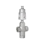 Valvole a manicotto DN15/20/25 Tri Clamp BSPT Tee 3 vie 304 valvola a sede angolare azionata pneumaticamente in acciaio inossidabile 1 pz(THREAD,DN25)