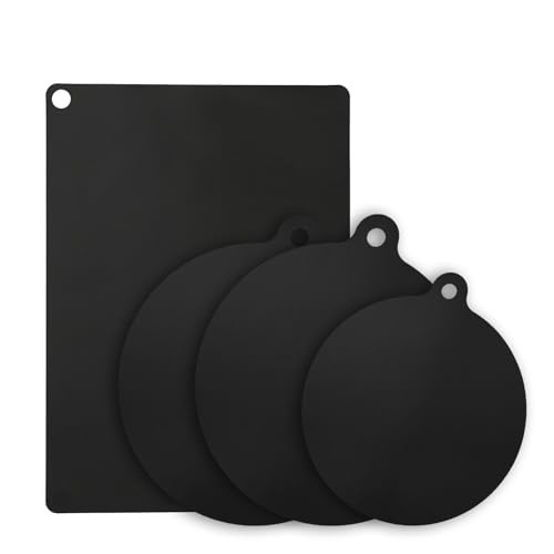 4 Stück Induktionsschutzmatte(0.7mm), Herdabdeckplatte,Induktionsfeld Abdeckung – Hitzebeständig bis 260°C,Antirutsch Ceranfeld Schutz,Kochfeld Abdeckung,Induktionsmatte Set,Herdplatten Abdeckungen