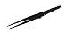6" Black Slide-Locking Medium Tipped Gemstone Diamond Jewelry Making Repair Tweezers