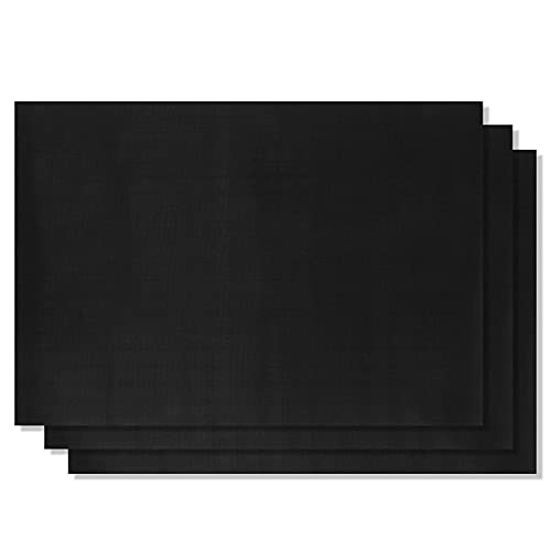 Grill Magic Bbq Grill Mat Set Of 3-100% Nonstick Large Grilling Sheets - Heavy Duty Cooking Mats For Outdoor Grill Charcoal, Gas Or Electric - Reusable, Extra Thick And Easy To Clean - 15.75 X 13 #TOP7