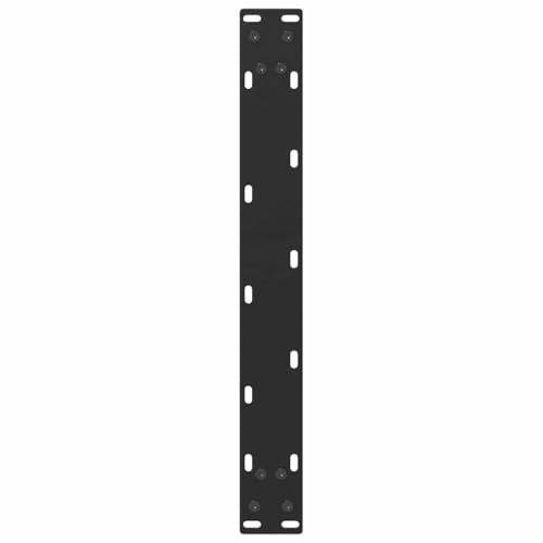 Pieds de table basse en U acier noir 50 cm pour bureau et établi
