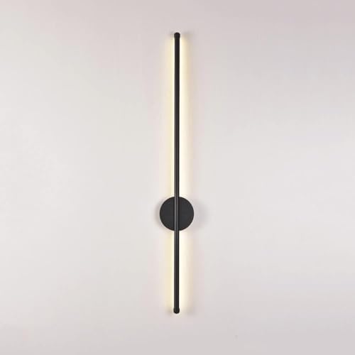 Image of Glowave Modern 600mm LED Long Tube Wall Light - Tricolour | White, Warm White, Natural White | (Black)