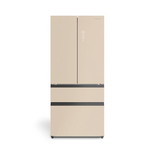 CREATE / FRIDGE STUDIO FRENCH DOOR PRO 509 / Réfrigérateur style French door 509L sable / 83,3 x 63,5 x 191,2 cm/No frost, Space Pro, Care+, antibactérien, commande tactile électronique, 160W