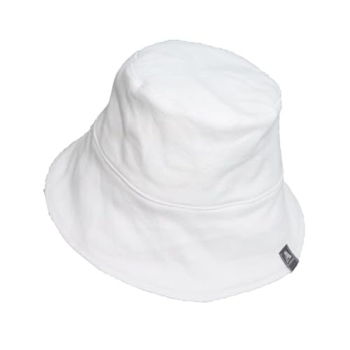 Chapéu Bucket Moletom Liso Básico Tamanho Único (Branco)