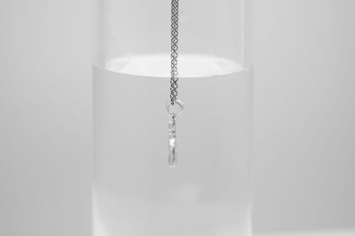 Pendentif chat égyptien en argent 925 - Bijou sterling 7x16mm - 6