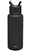 Simple Modern Water Bottle with Straw Lid Vacuum Insulated Stainless Steel Metal Thermos Bottles | Reusable Leak Proof BPA-Free Flask for Gym, Travel, Sports | Summit Collection | 32oz, Midnight Black