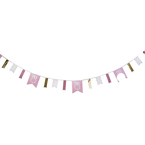 slinger Nijntje baby papier roze 4 meter
