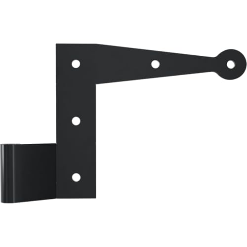 Image of SteelTek L-Hinge with 2 1 /4 inch Offset Shutter Kit, for Heights 36 inch-60 inch (Includes 4 L-Hinges, 2 Flat Hinges, 6 Pintels on Plate, 1 Pair S-Holdbacks w /Lag Bolt Shutter Support)