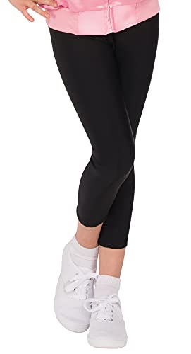 Leggings de disfraz Grease para niña, talla M, negro miniatura 2