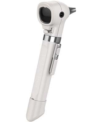 Welc Allyn Pocket - Otoscopio LED de fibra óptica con mango de batería AA, color blanco