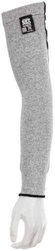 MCR Safety 9318D10 Memphis 10 Gauge Dyneema Sleeve, Gray, 18"