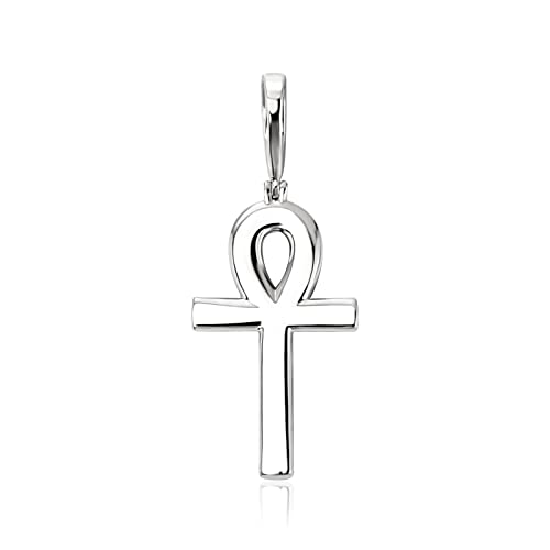 Ankh Cross Pendant 18K Gold Plated Fully Iced Out CZ Egyptian Ankh Religious Chain Necklace for Men Women3