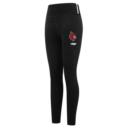 Womens Louisville Cardinals Classic Chenille Legging Black M by Pro Standard - Image 3