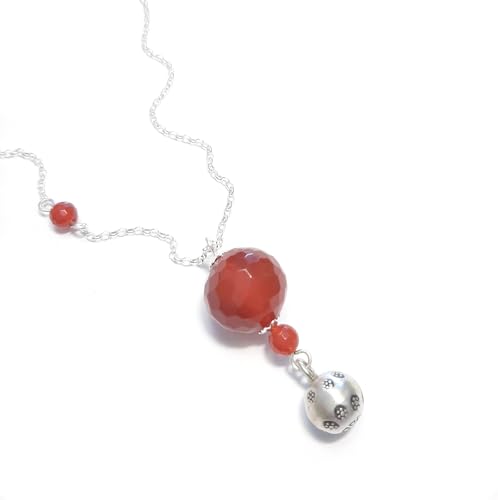 Collier femme enceinte et sa cornaline, le bola de grossesse pour sceller votre lien