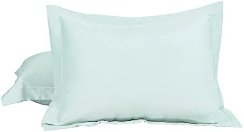 sourcing map Pillow Shams 2 Pack Soft Brushed Microfiber Envelope Closure Pillowcases Orange 50 x 65cm