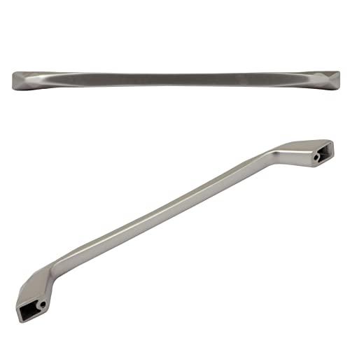 Image of Atom 10 inches Zinc Pull Handle | Silver Satin Finish | Office Wardrobe Furniture Kitchen Drawer Cabinet Push Bar, 229, Pack of 20
