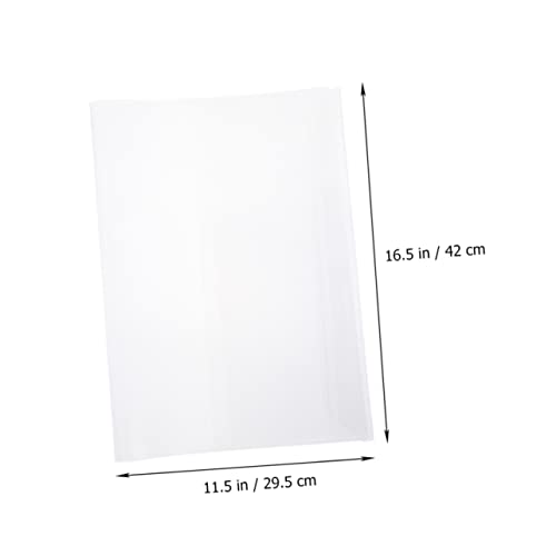 NUOBESTY 120 Pçs Proteção De Capa De Livro Transparente Protetores De Folha Transparente Livros Bíbl