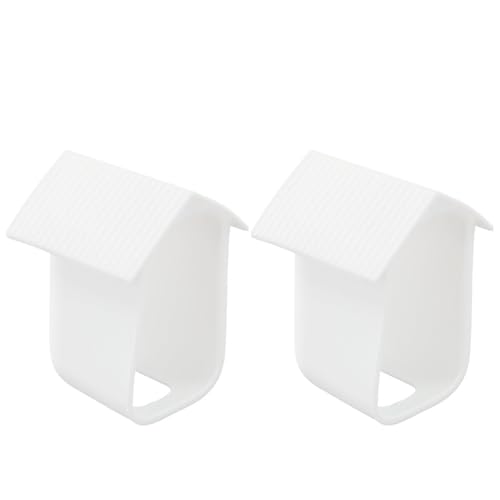 Paquete de 2 fundas de silicona resistentes a la intemperie para Eufy Cam 2C y Cam 2C Pro, funda protectora para cámara de seguridad con recortes precisos, ventilación térmica, resistente a los