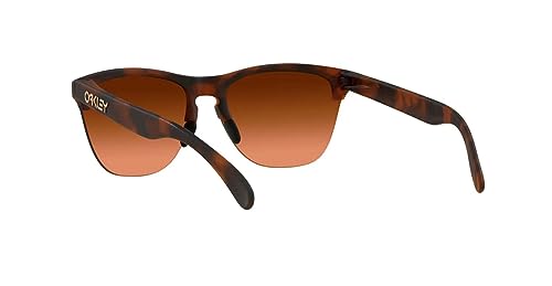 Oakley Frogskins Lite Sunglasses Matte Brown Tortoise with Prizm Brown Gradient Lens 63mm4