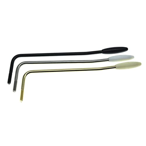 Tremolo en acier inoxydable KAISH avec 3 embouts pour guitare standard mexicaine noir