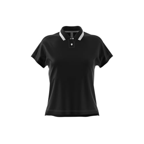 اديداس قميص بولو للنساء بلون اسود مقاس M من جو-تو