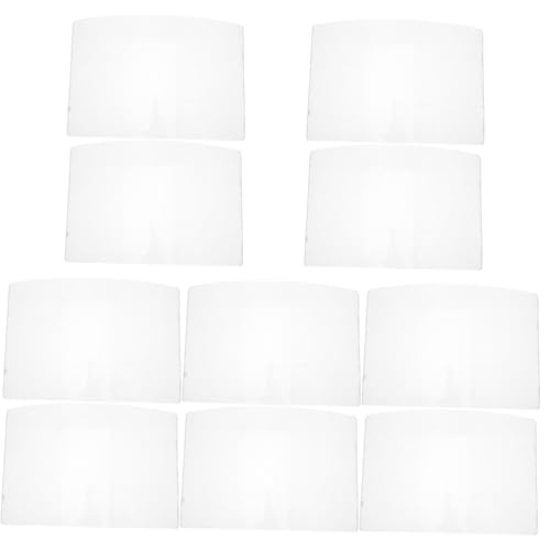 SOLUSTRE 10pcs Sandblasting Helmet Lens Protective Screen for Sanding Mask Dust Mask Replacement Lens