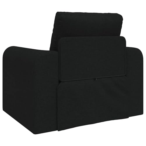 Sofá de suelo moderno convertible en cama individual con estructura metálica negra 7