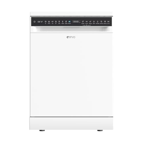 Lavavajillas EVVO D5Y, 16 cubiertos, Clase B, 45 dB ultra silencioso, 8 programas (Extra Silent, Extra Hygiene, Turbo), Inicio diferido, Energy Save, Secado Extra, libre instalación 60 cm