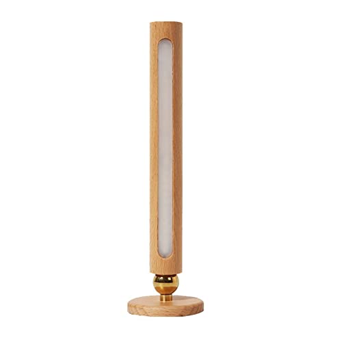 Lampe de chevet LED bureau grain de bois avec batterie rechargeable 1000mAh