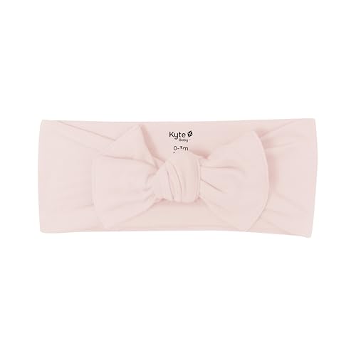 KYTE BABY Rayon Made From Bamboo Bow, (0-3 Months, Blush)
