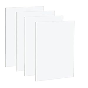 Gshur 4 Stück A4 klare Acrylplatten
