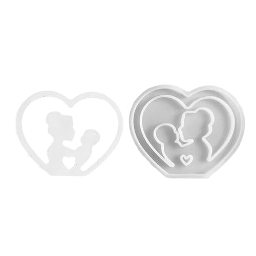 Moldes Fondant Día Madre - Moldes Silicona Premium Forma Corazón | Para Repostería Manualidades Decoración Hogar Mujeres Amigas Cumpleaños Fiesta Oficinas