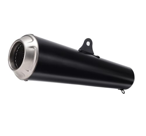 Silencieux universel 51 mm moto avec réducteur de bruit en acier inoxydable résistant
